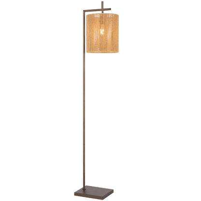 TFS FLOOR LAMP 25wE27max L325 W250 H1500 foot swt BRONZE / NATURAL STRING