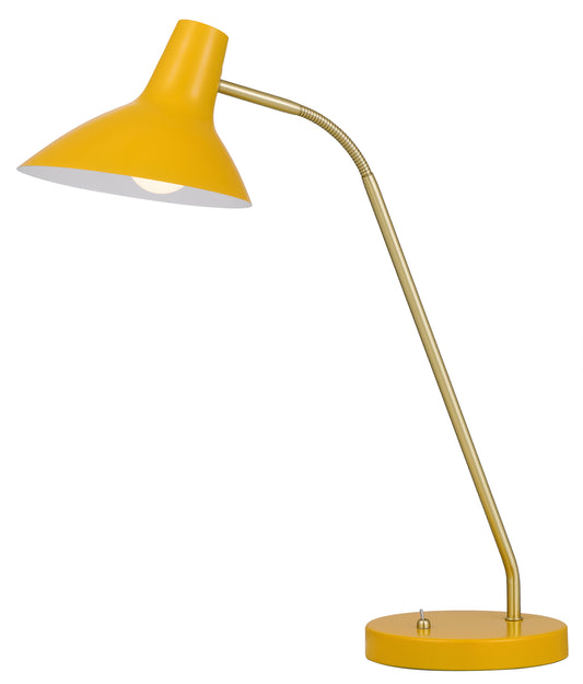 TFS TABLE LAMP 25wE27max H:645 D:180 YELLOW/ BRASS MATT/YELLOW ROCKETSWITCH