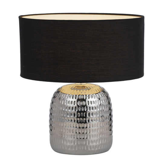 Altoton TFS CERAMIC TABLE LAMP 25wE27max H:400 D:240 SILVER/BLACK