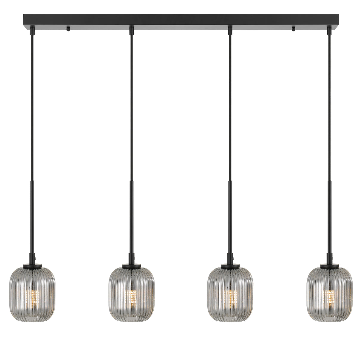 TFS 4 PENDANT 4*3wG9 NON-DIM L900D110cab2.0 BLACK / SMOKE / 3000K