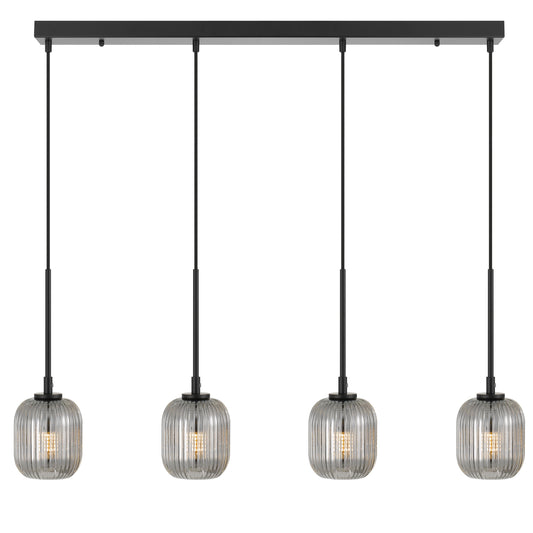 TFS 4 PENDANT 4*3wG9 NON-DIM L900D110cab2.0 BLACK / SMOKE / 3000K