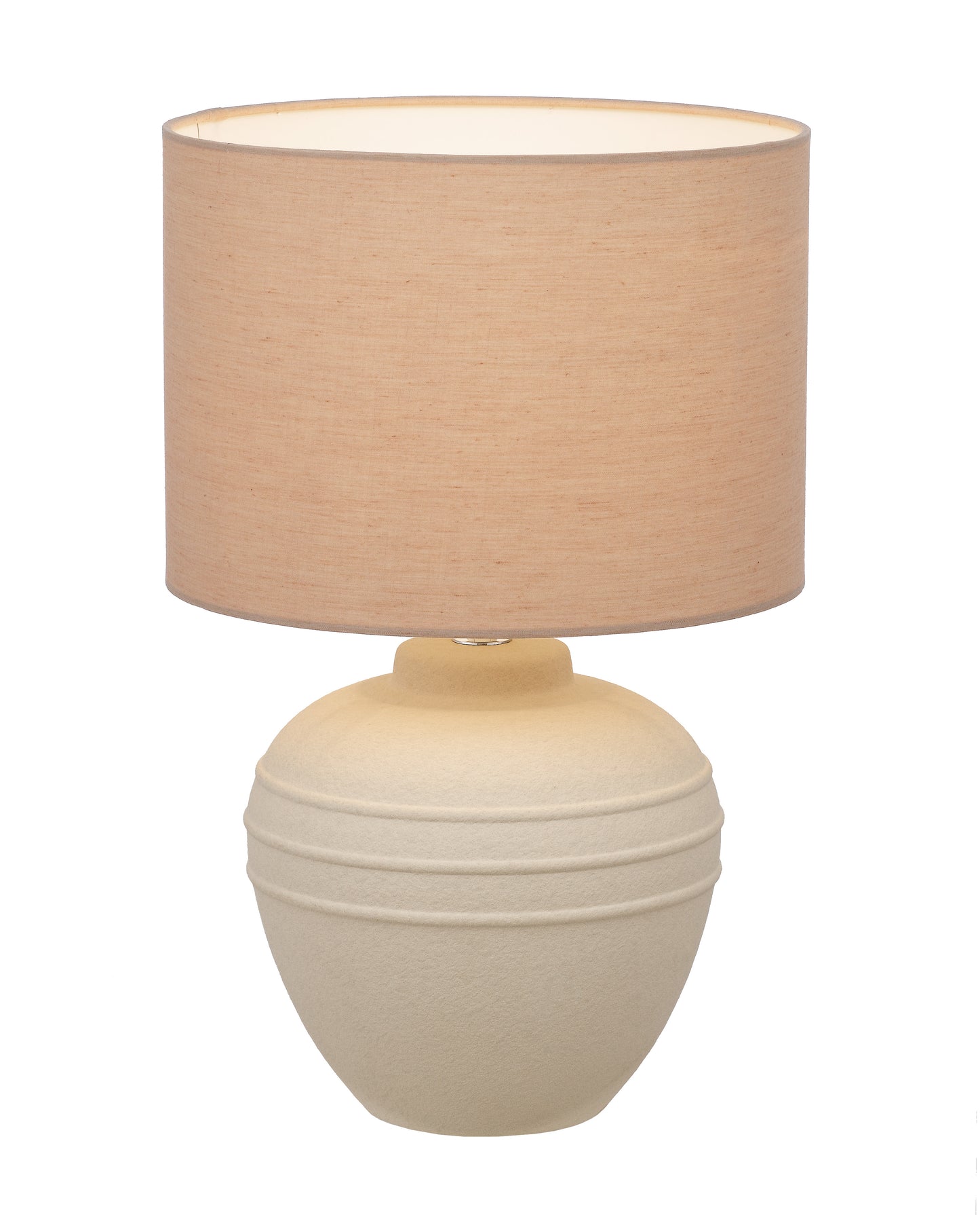 TFS CERAMIC TABLE LAMP 25wE27max D:250 H:390 SAND / SAND