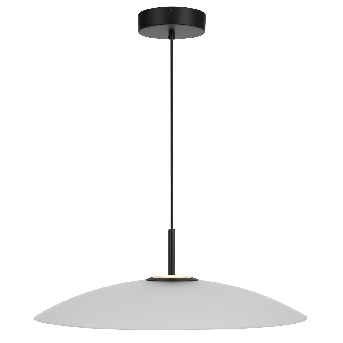 Rivashade TFS PENDANT 2x6wLED nonDIM 3000K D:600 cab.2m BLACK MATT/ FROST