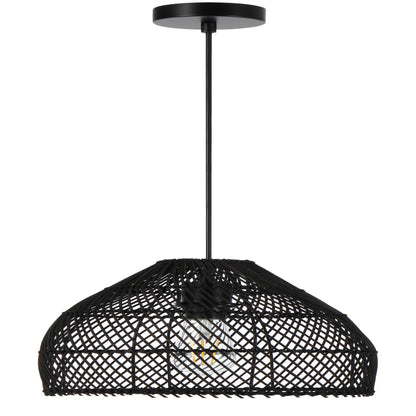 TFS 30 PENDANT 25wE27max D300 H230 cab1.5m BLACK RATTAN