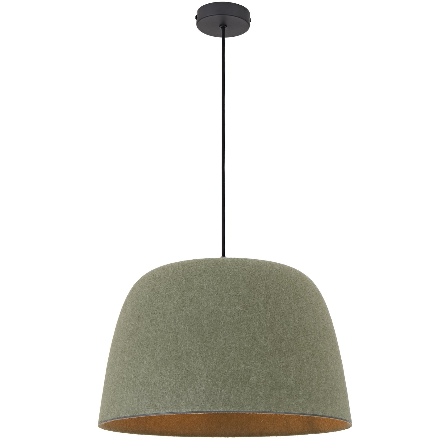TFS FELT PENDANT 25wE27max D430 H270 cab 2m GREEN FELT