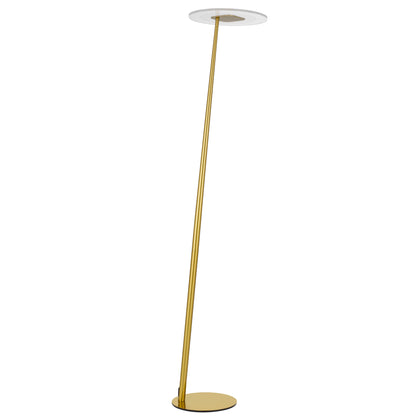 TFS LED FLOOR LAMP 12wLED 3CCT DIM 1800LM H1550 D350 foot swtch ANT GOLD
