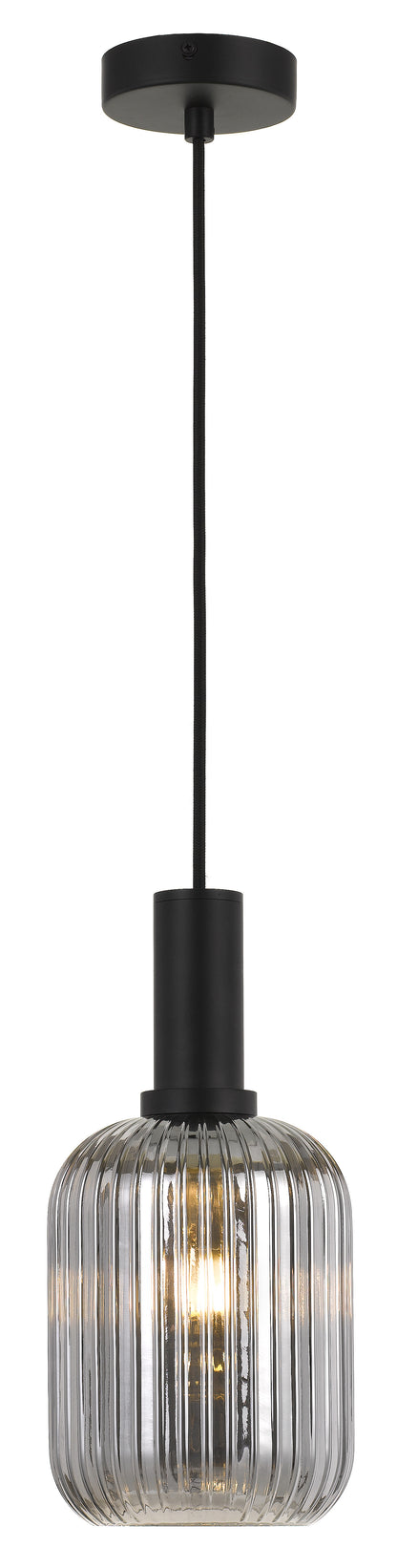 TFS 14 PENDANT 25wE27max D 140 H 200 SMOKE with BLACK