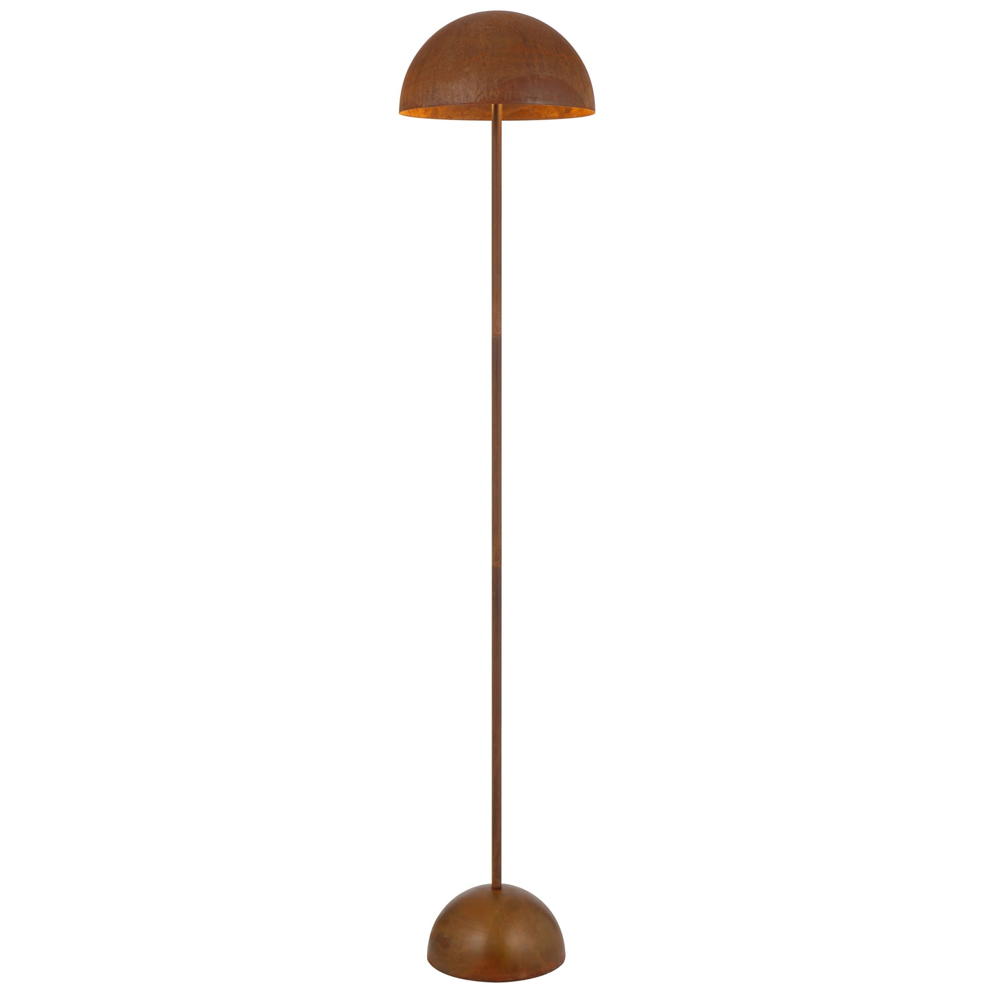 TFS FLOOR LAMP 2x25wE27max D:300 H:1500 foot swtch RUST