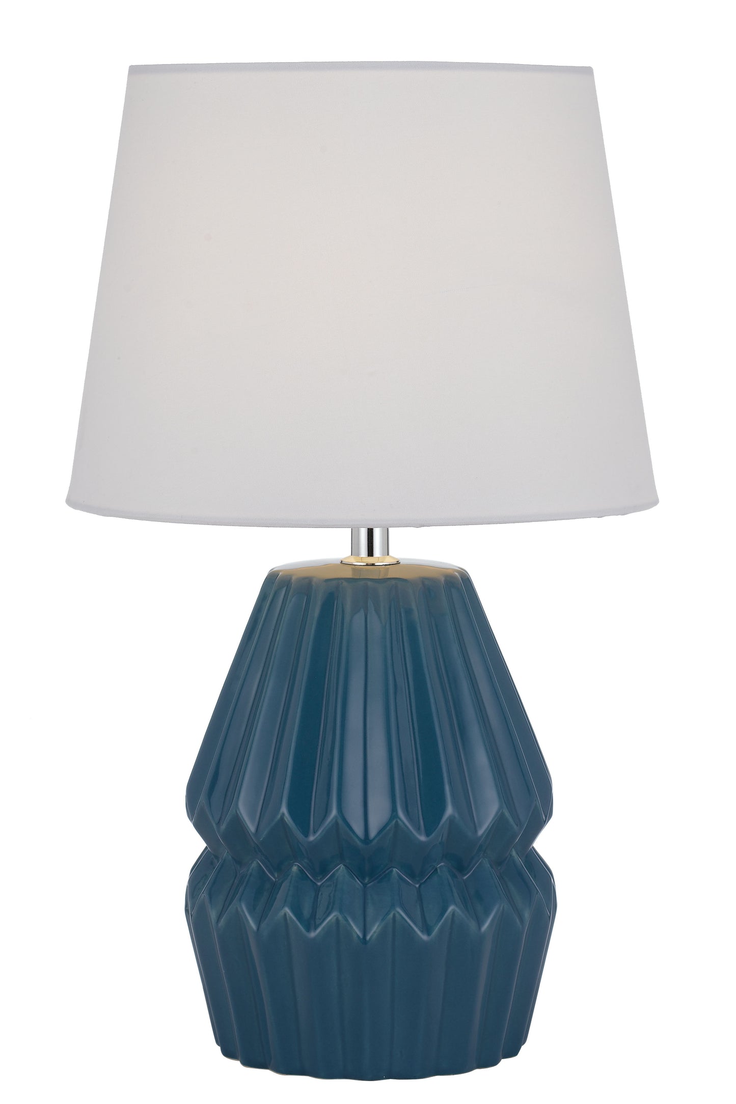 TFS CERAMIC TABLE LAMP 25wE27max H:385 D:230 BLUE/WHITE
