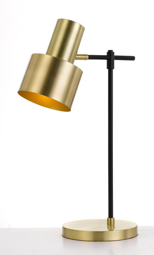 TFS TABLE LAMP 25wE27max D:150 H:500 cab:1.8m line switch BLACK / GOLD