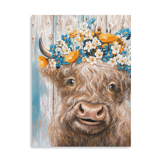 Cute Highland Cattle Canvas Print