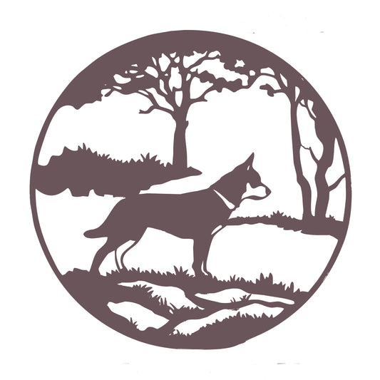 Rusty Dog Metal Wall Décor