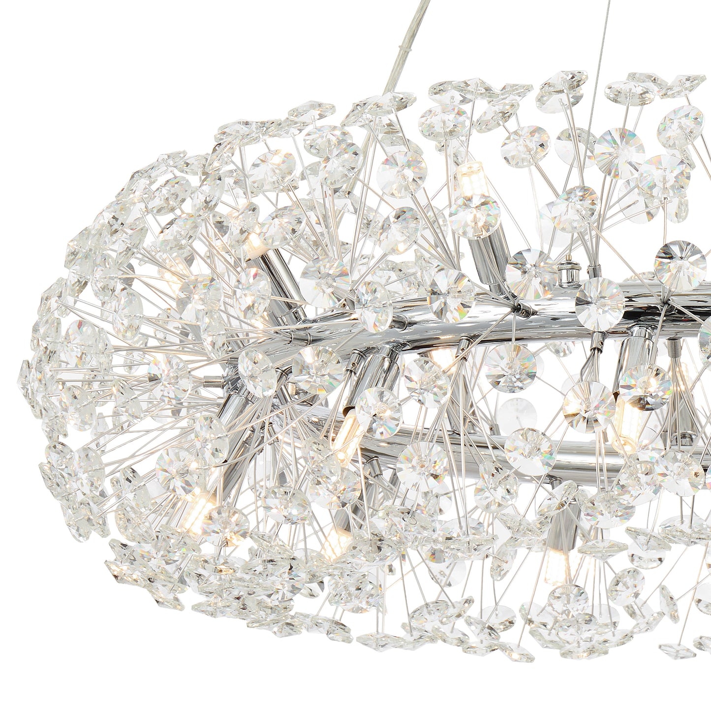 Faro TFS 24LT PENDANT 24x6wG9max D:900 H:350 CRY H13 CRYS H130 CAB 2M CHROME/ CLEAR