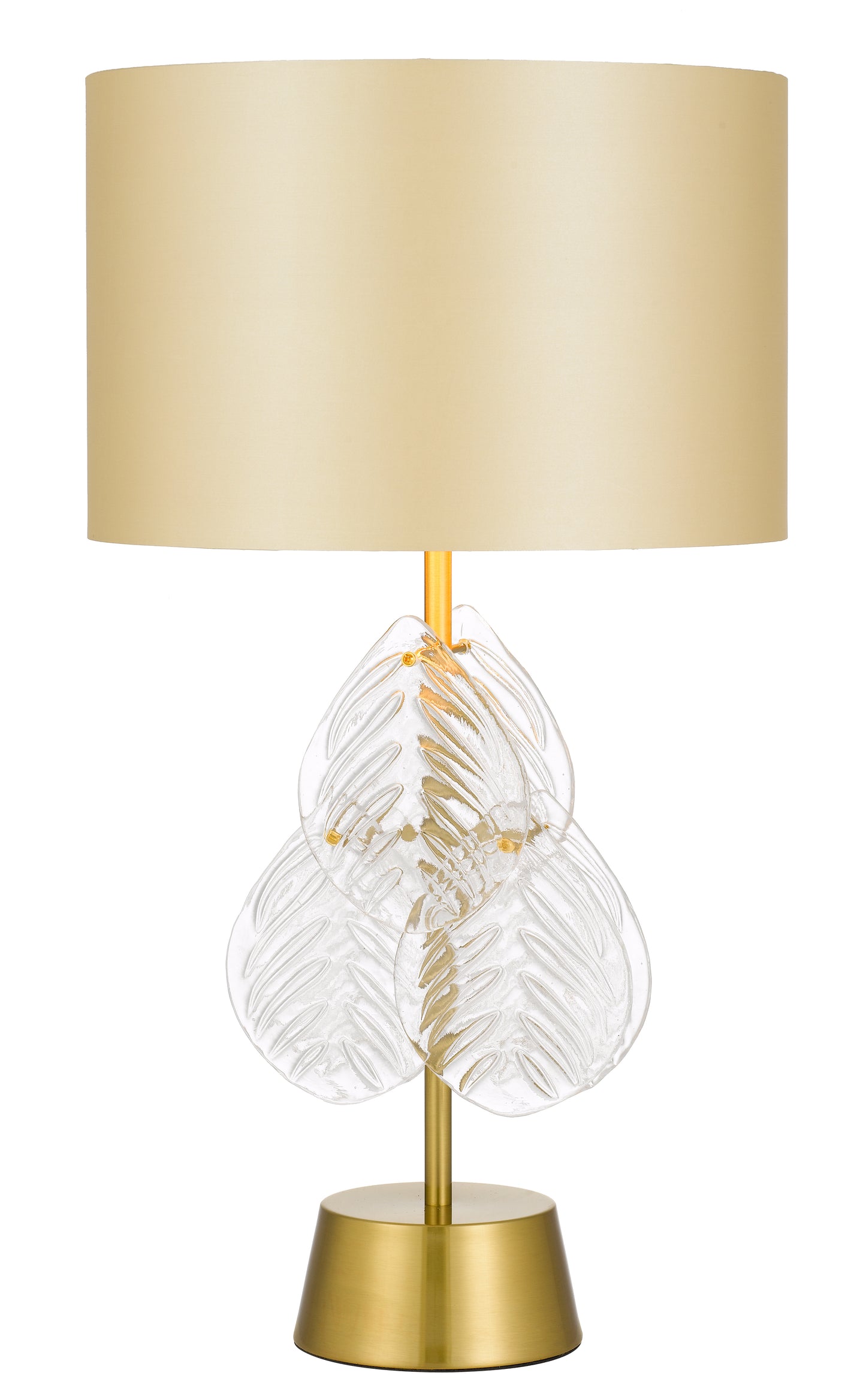 TFS TABLE LAMP 25wE27max D:380 H:700 Inline Switch GOLD / GOLD SHADE