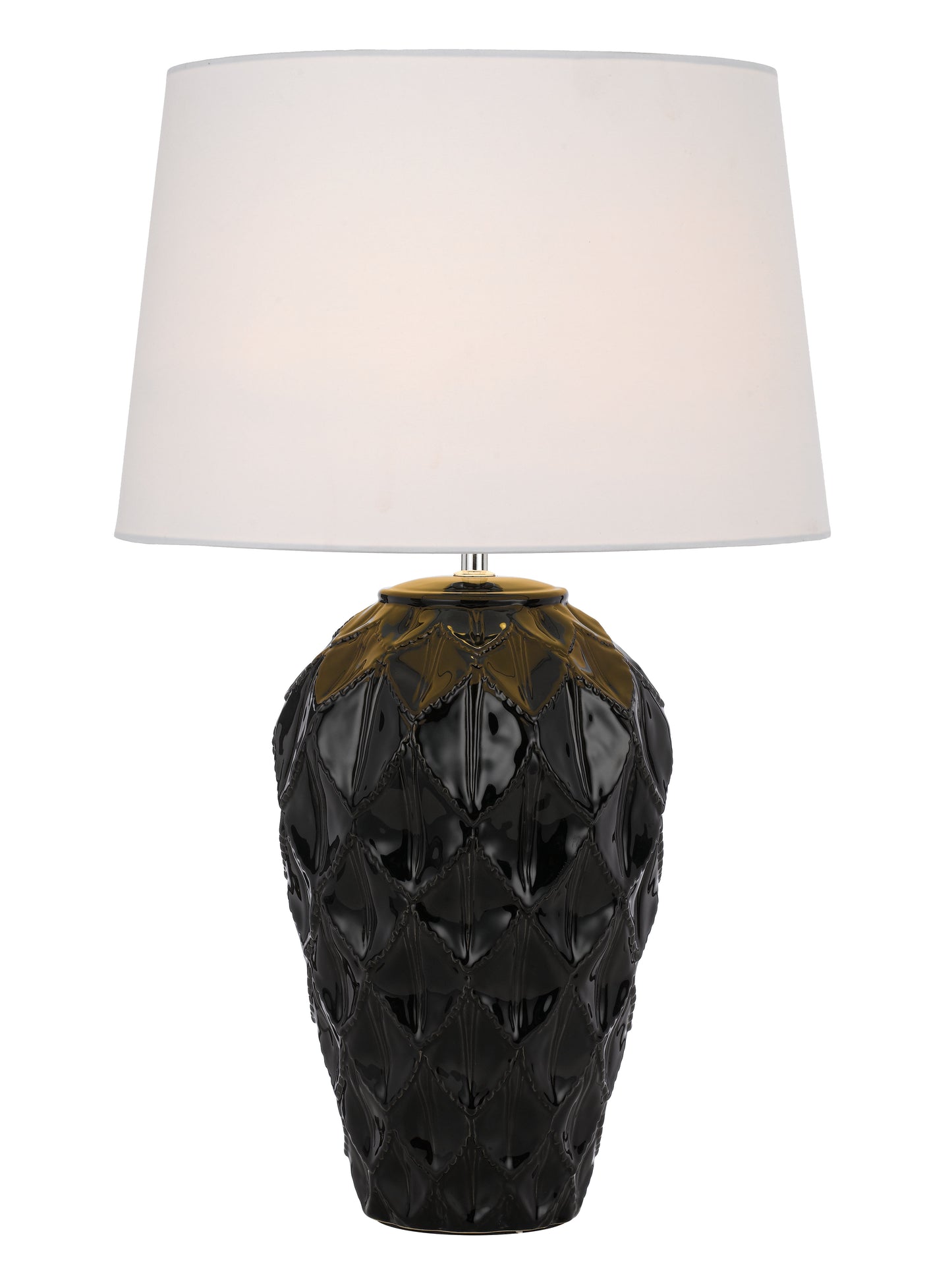 TFS CERAMIC TABLE LAMP 25wE27max D:400 H:640 BLACK / WHITE