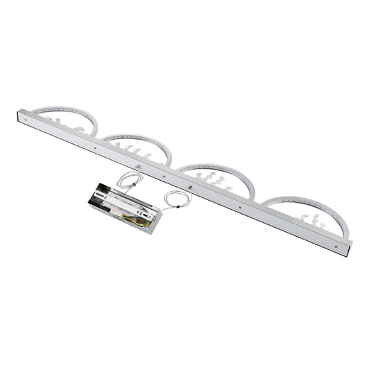 TFS PENDANT 24wLED 4000K cab2m DIM+RGB BY RMTE H170 L120 W80 2700LM CHROME/CRYSTAL