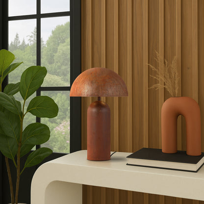 TFS H46 TABLE LAMP 2x25wE27max D:300 H:465 inline swtch RUST