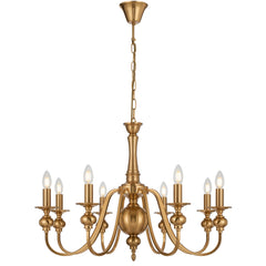 Solwood TFS 8LT PENDANT 8x25wE14max D:790 H:550 chain 2m COPPER