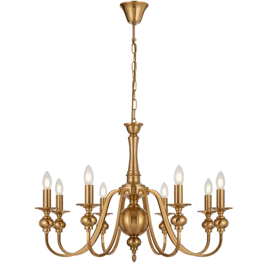 Solwood TFS 8LT PENDANT 8x25wE14max D:790 H:550 chain 2m COPPER