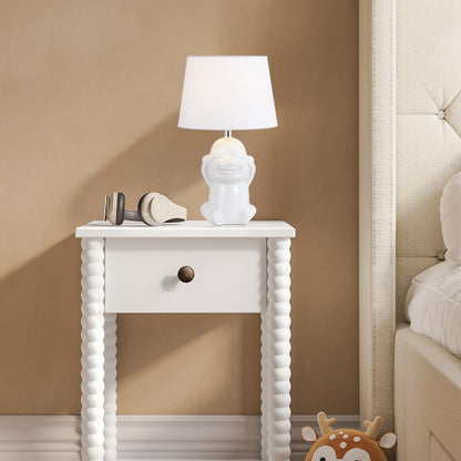 TFS CERAMIC TABLE LAMP 25wE27max H:380 D:215 WHITE/WHITE