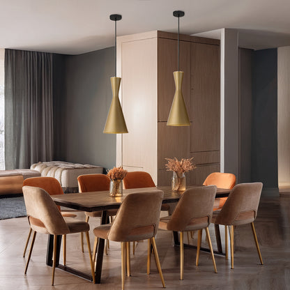 TFS 20 PENDANT 25wE27max D200 H440 + 2 TEX GOLD BRUSHED (BLACK)