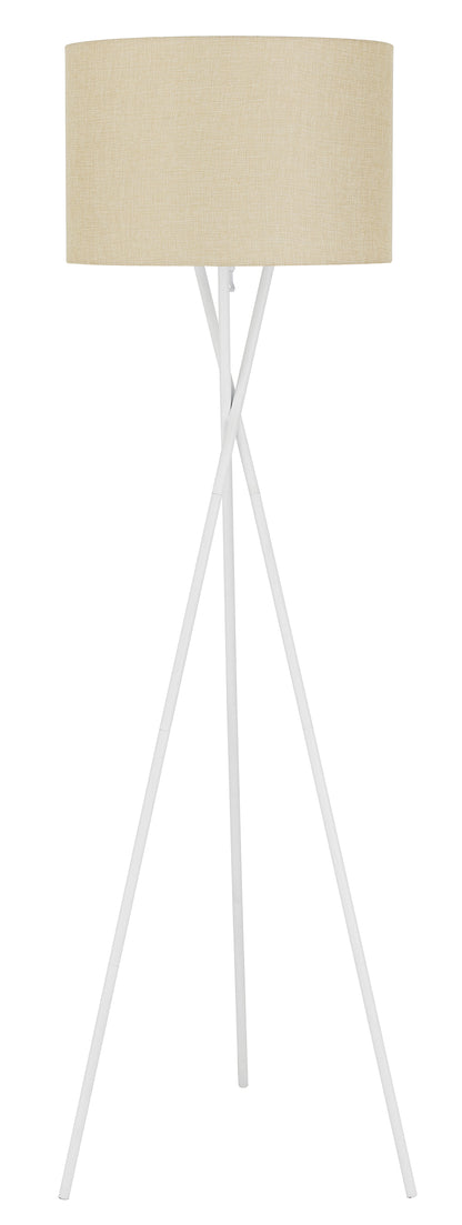 TFS FLOOR LAMP 60wE27max. D:450 H:1600 WHITE MATT/WHEAT