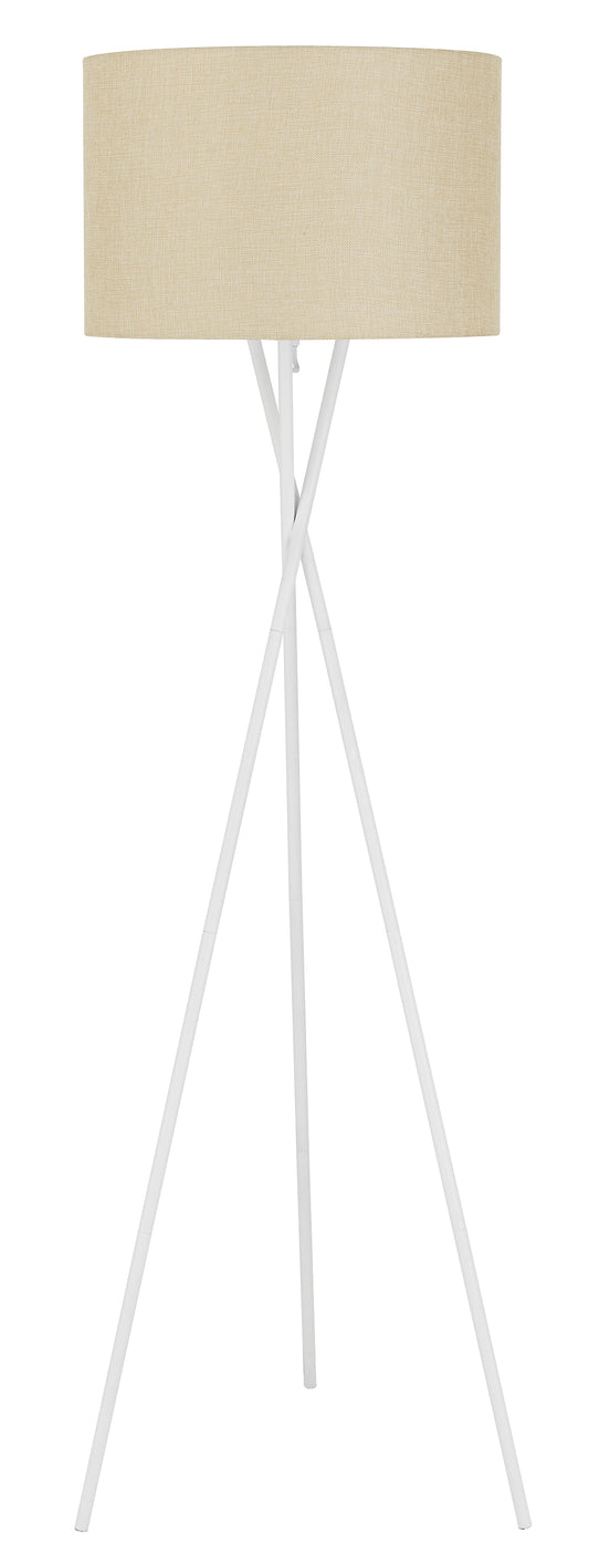 TFS FLOOR LAMP 60wE27max. D:450 H:1600 WHITE MATT/WHEAT