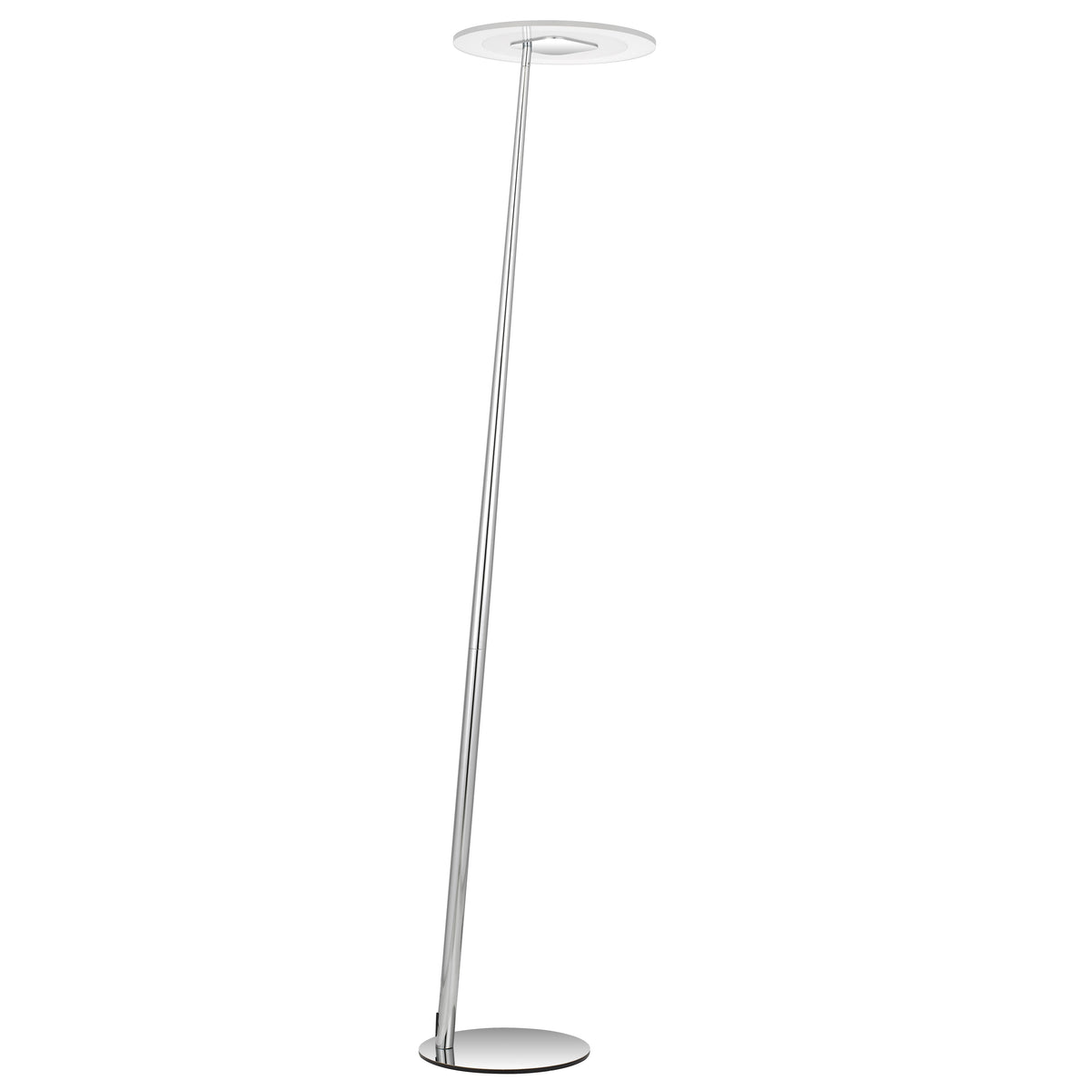 TFS LED FLOOR LAMP 12wLED 3CCT DIM 1800LM H1550 D350 foot swtch CHROME