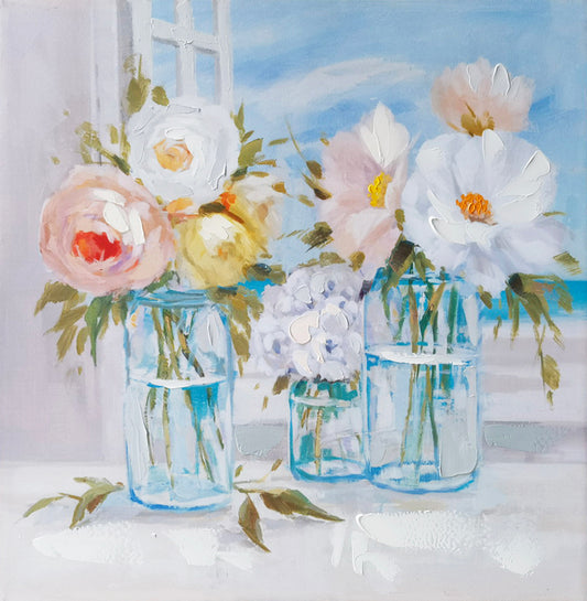 Bouquet in vase Hand Painting Picture