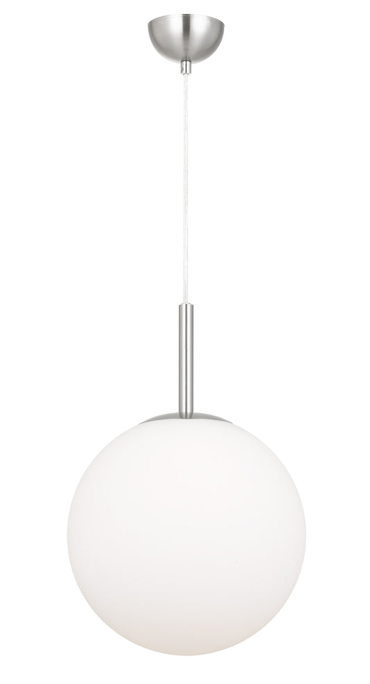 TFS 12 PENDANT 25w E27 D:300 CAB:2m NICKEL / OPAL MATT