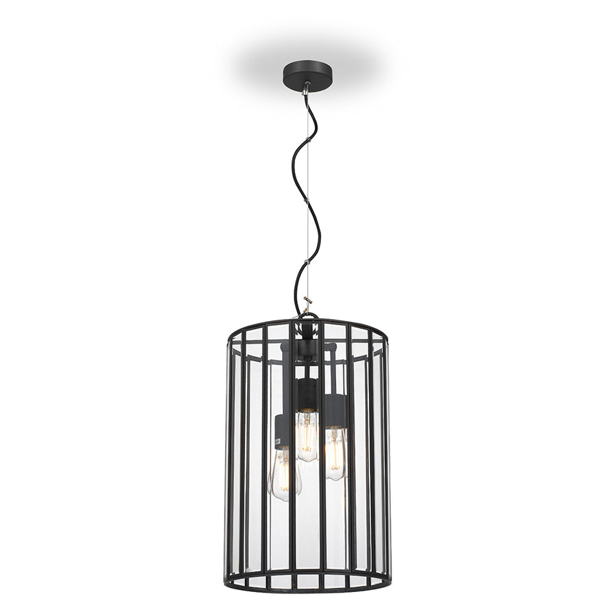 TFS 30 PENDANT 3x25wE27max D:300 H:400 BLACK