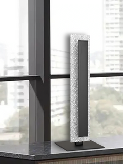 TFS TABLE LAMP 9W LED DIM H:420 D:150 ACRYLIC SILVER 3000K 670 Lm
