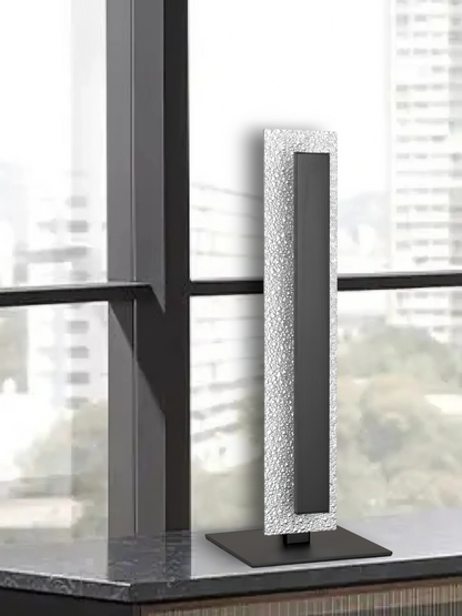 TFS TABLE LAMP 9W LED DIM H:420 D:150 ACRYLIC SILVER 3000K 670 Lm