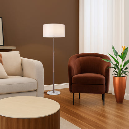TFS FLOOR LAMP 25wE27max H:1600max D:400 foot switch WHITE MARBLE / BRONZE / IVORY
