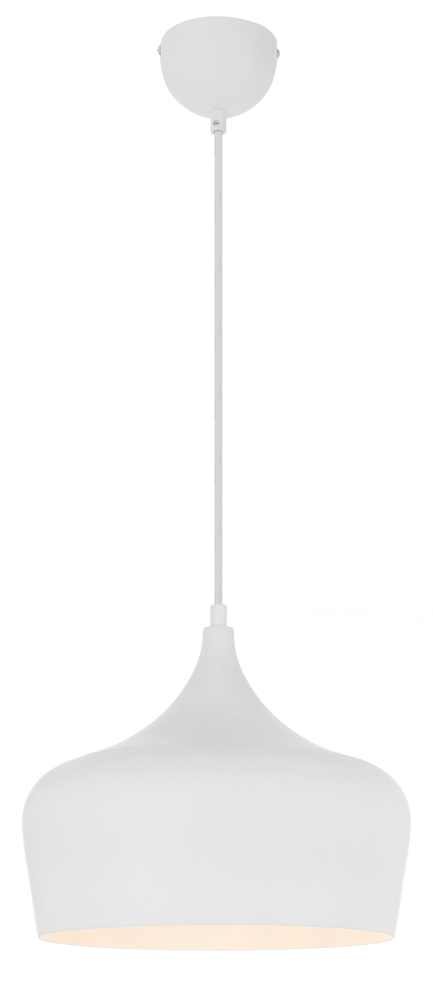 TFS 30 PENDANT 25wE27max D300 H270 + 1.5 TEX WHITE BRUSHED (WHITE)
