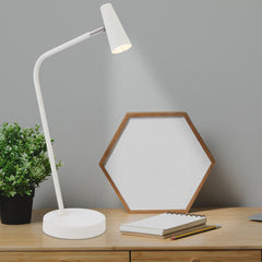 TFS TABLE LAMP 3wLED 3000K 3 STEP TOUCH SWITCH DIM 368Lm 140x310x490 OFF-WHITE