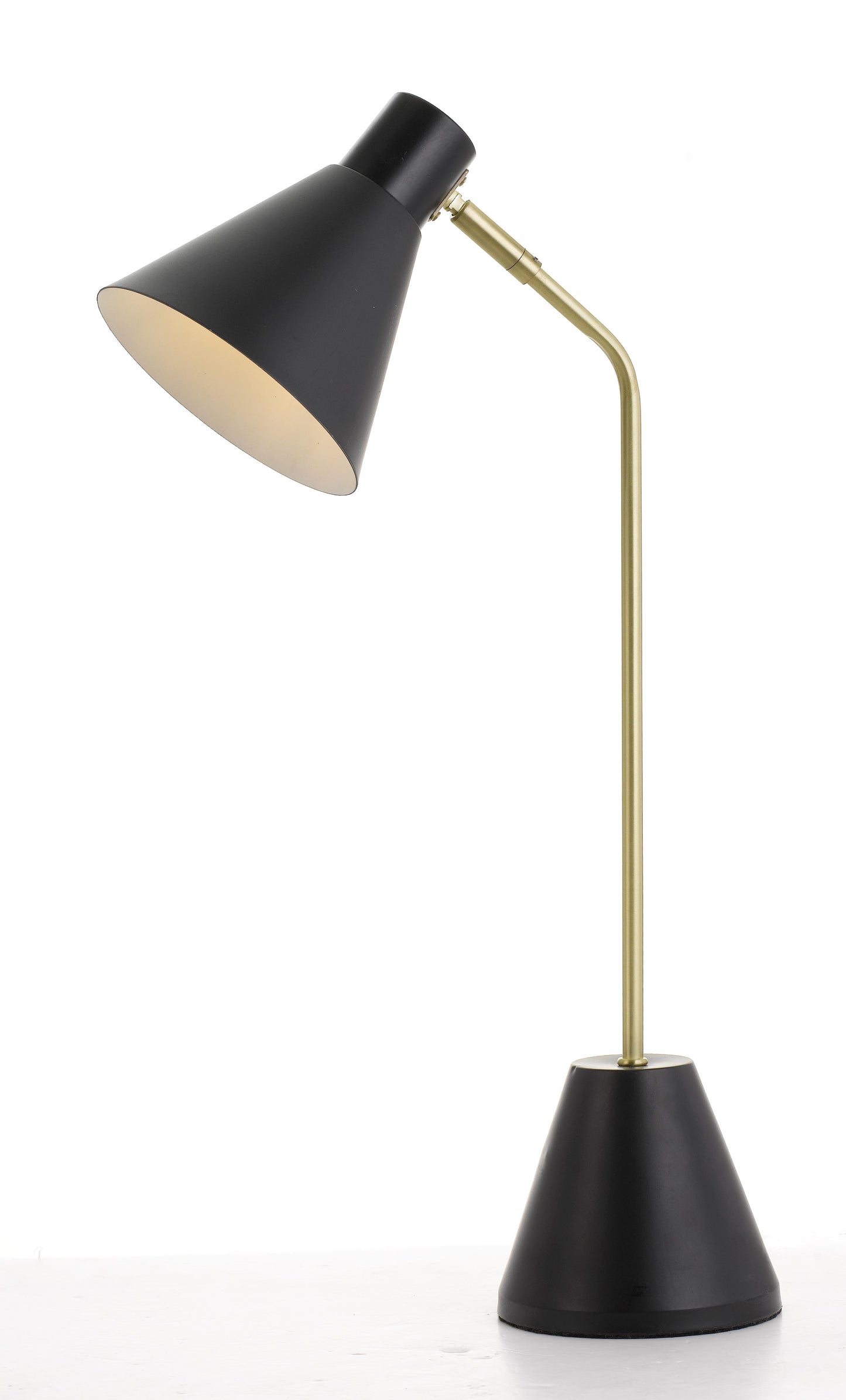 TFS TABLE LAMP 25wE14max D:140 H:540 cab:2.0M BRASS MATT/BLACK