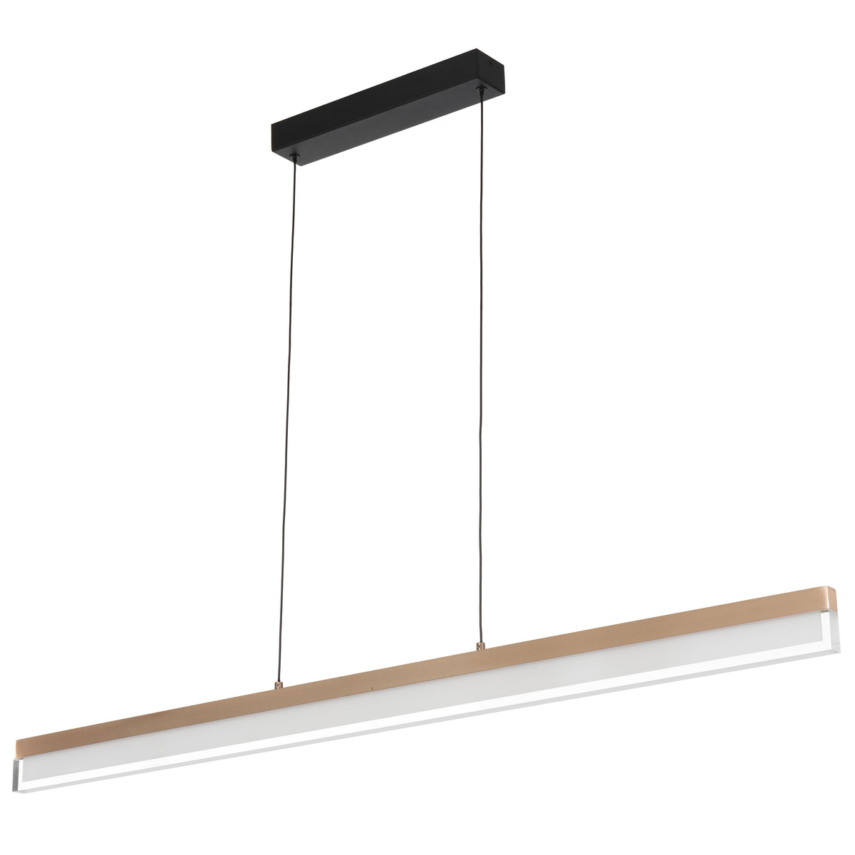 Cantowood TFS PENDANT 30wLED L1200 W20 H70 3000K DIM 2030Lm DIM COFFEE GOLD/BLACK CANOPY