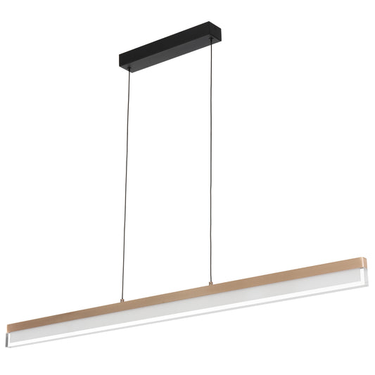 Cantowood TFS PENDANT 30wLED L1200 W20 H70 3000K DIM 2030Lm DIM COFFEE GOLD/BLACK CANOPY