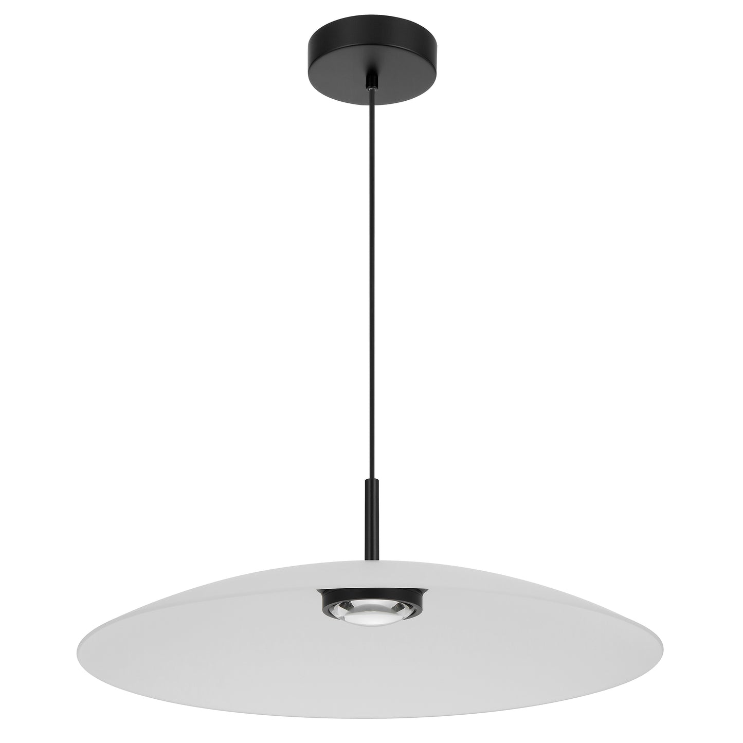 Rivashade TFS PENDANT 2x6wLED nonDIM 3000K D:600 cab.2m BLACK MATT/ FROST