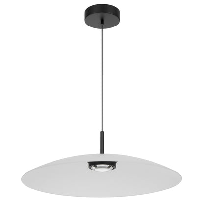 Rivashade TFS PENDANT 2x6wLED nonDIM 3000K D:600 cab.2m BLACK MATT/ FROST