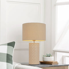 TFS CERAMIC TABLE LAMP 25wE27max H:470 D:280 CREAM