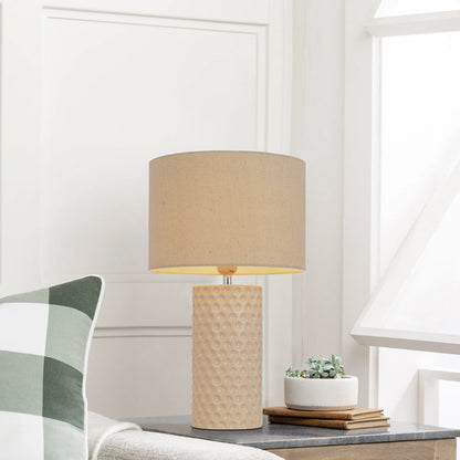 TFS CERAMIC TABLE LAMP 25wE27max H:470 D:280 CREAM