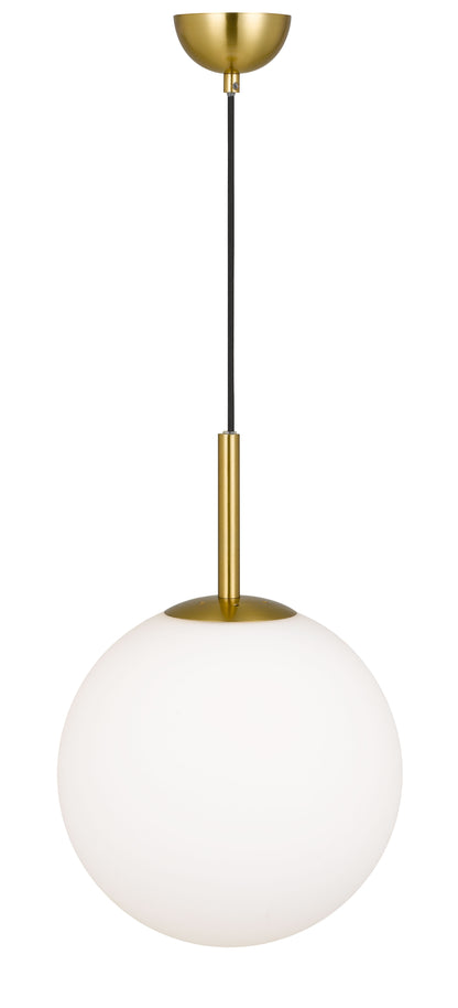 TFS 12 PENDANT 25w E27 D:300 CAB:2m ANTI GOLD / OPAL MATT