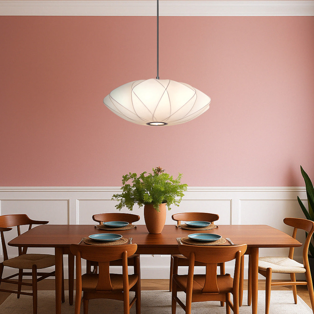 TFS 75 PENDANT 100wE27 D:750 H:220 NK / WHITE