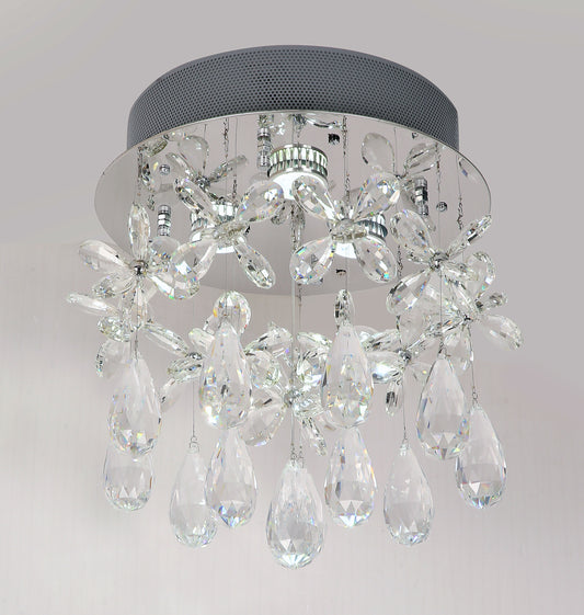 TFS 32cm CTC 3 x 6wGU10max Not Included D:320 H:350 CHROME/CLEAR