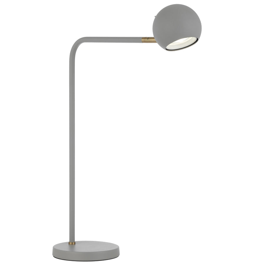 TFS TABLE LAMP 6wGU10max L410 W150 H540 HEAD 100 GREY SAND