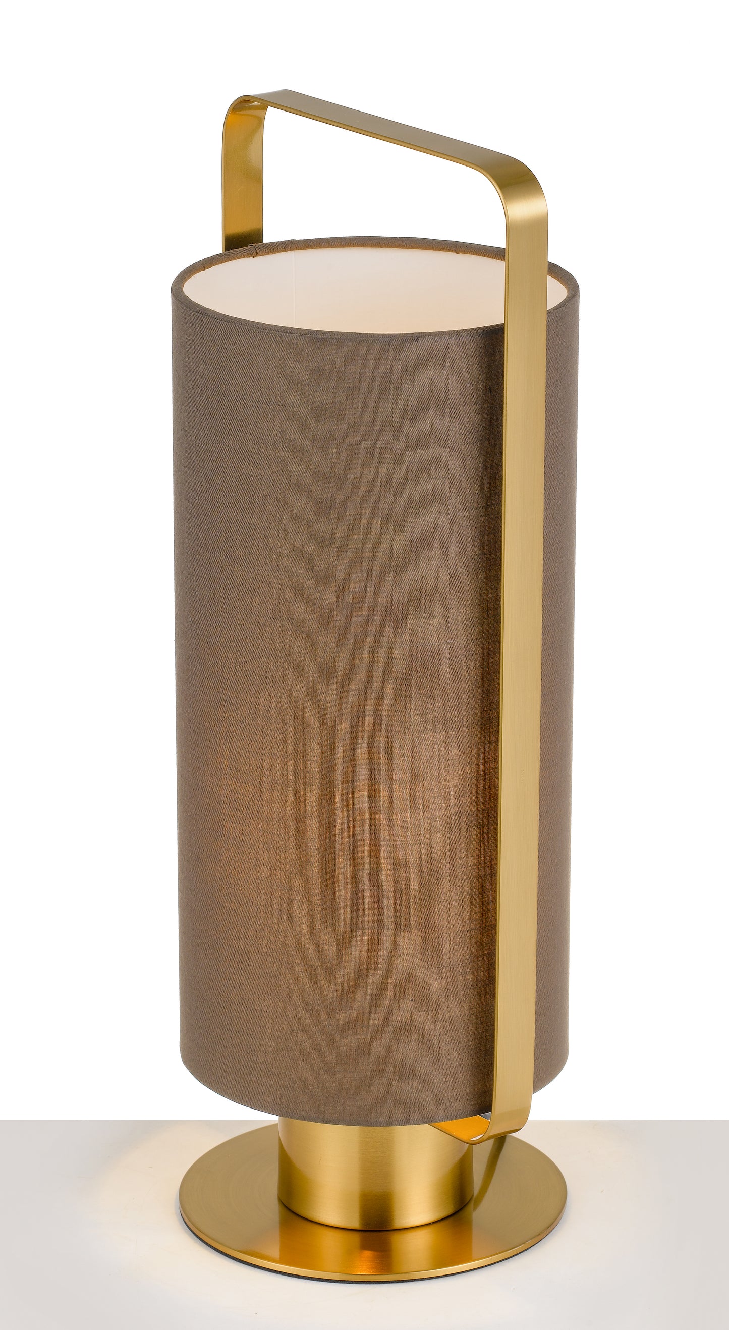 TFS TABLE LAMP 25wE27max H450 D160 MOCCA + ANT.GOLD