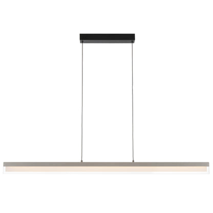 Cantoton TFS PENDANT 30wLED L1200 W20 H70 3000K DIM 2030Lm DIM PEARL GREY/BLACK CANOPY