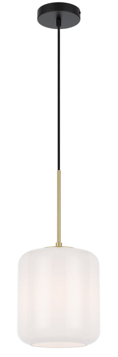 TFS SMALL PENDANT 25wE27max D:210 H:230 cab:2m BRASS MATT/OPAL
